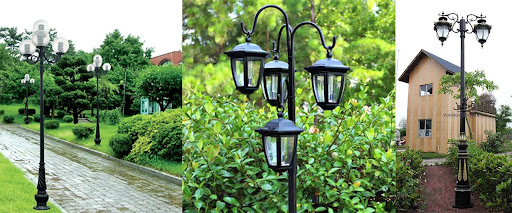 cột đèn trang trí sân vườn
